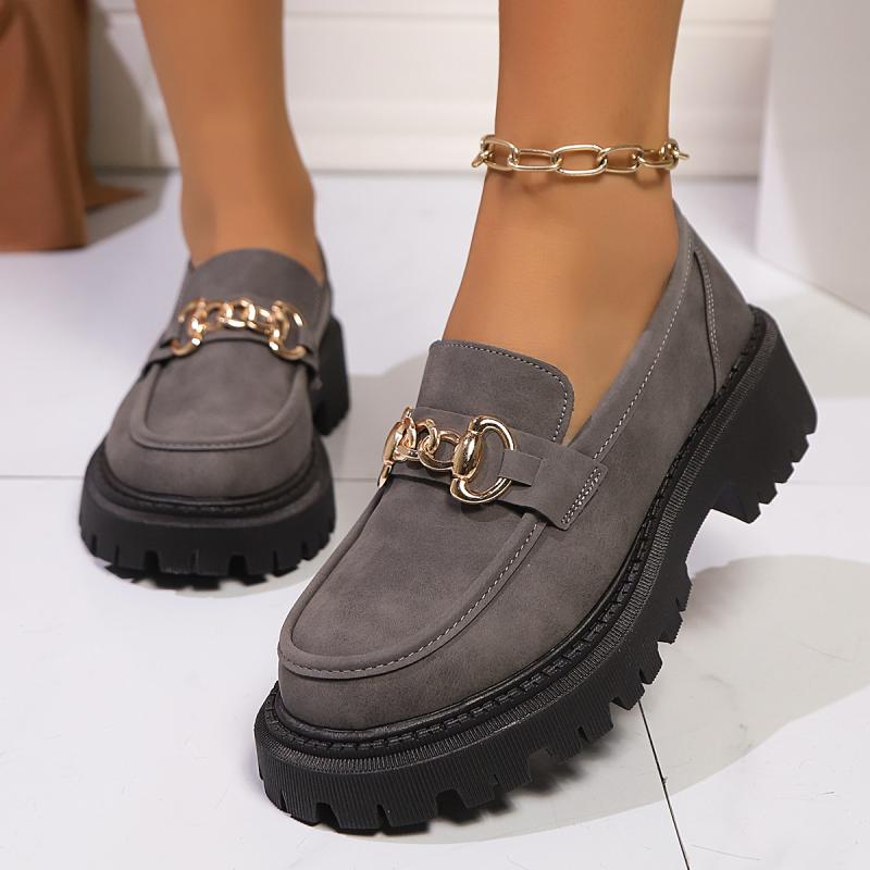 ローファー レディース 大きいサイズ マニッシュ 厚底 フラット 痛くなりにくい 歩きやすい 履きやすい 疲れにくい 黒 ゴールド チェーン モカシン カジュアル 通勤 普段使い