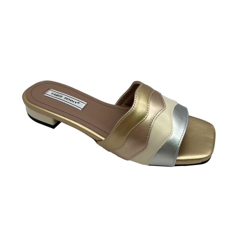 サンダル レディース 婦人靴 波模様 ローヒール 普段使い リゾート パーティー 歩きやすい 快適