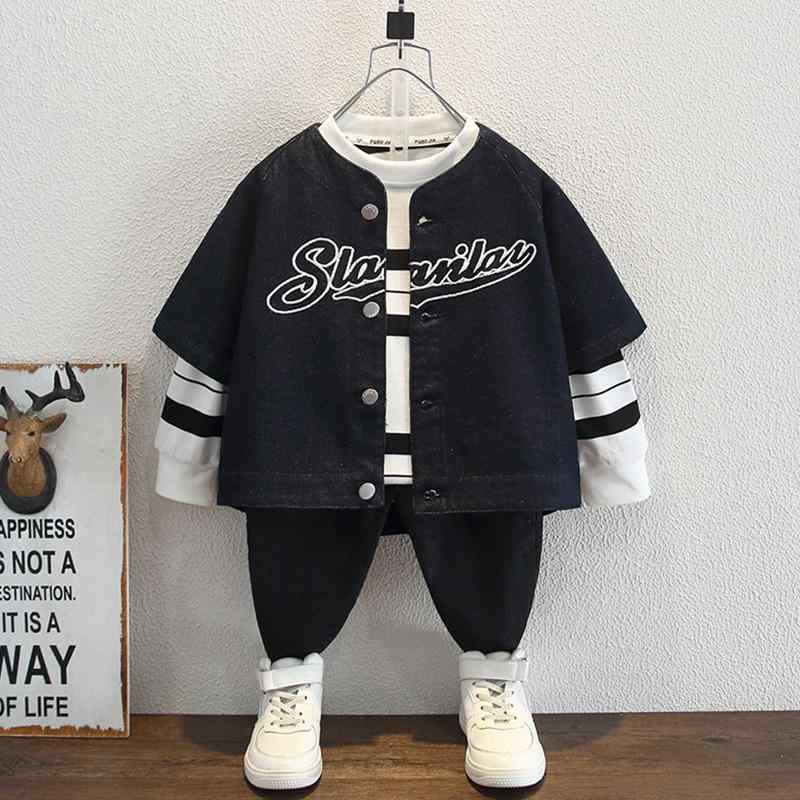 ベスト キッズ 男の子 デニム 春秋 かっこいい おしゃれ 上着