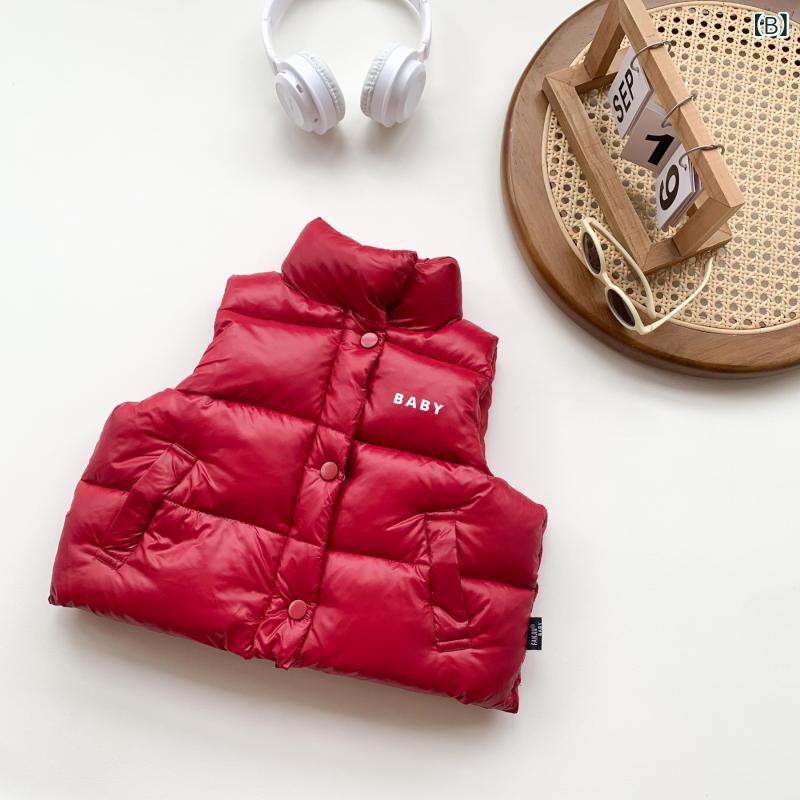 子供服 男の子用 コットンベスト 秋冬 小童 ボーイズ 冬 アウター ベスト 中綿 厚手