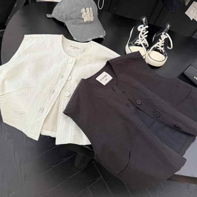 ベスト キッズ 子供服 春夏 刺繍 薄手 アメリカン 男の子 女の子 ゆったり カーディガン2