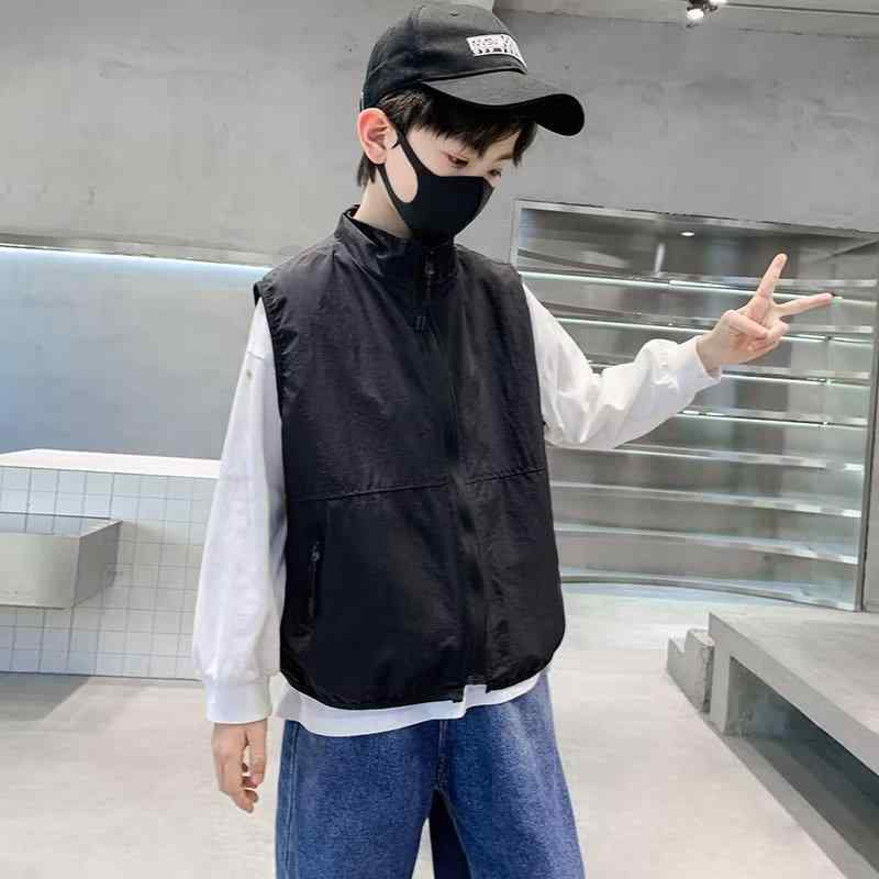 ベスト キッズ 男の子 春秋 アウター おしゃれ 子供 背心 カジュアル 韓国 春物