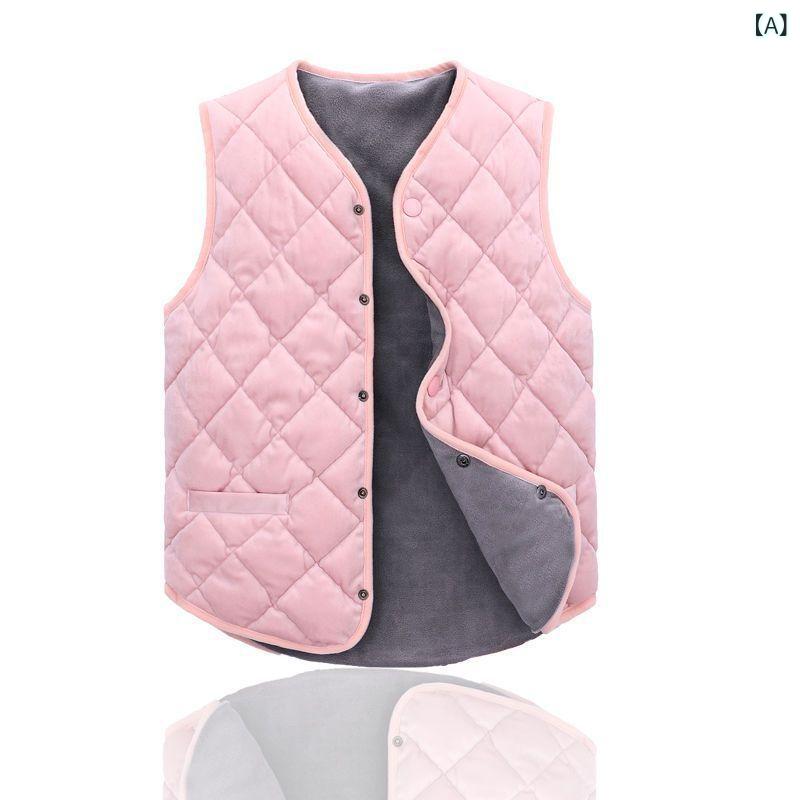 ソファポテトのベスト キッズ 子供服 秋冬 高学年 中綿 ゆったり アウター 防寒着 チョッキ インナー｜アングル2
