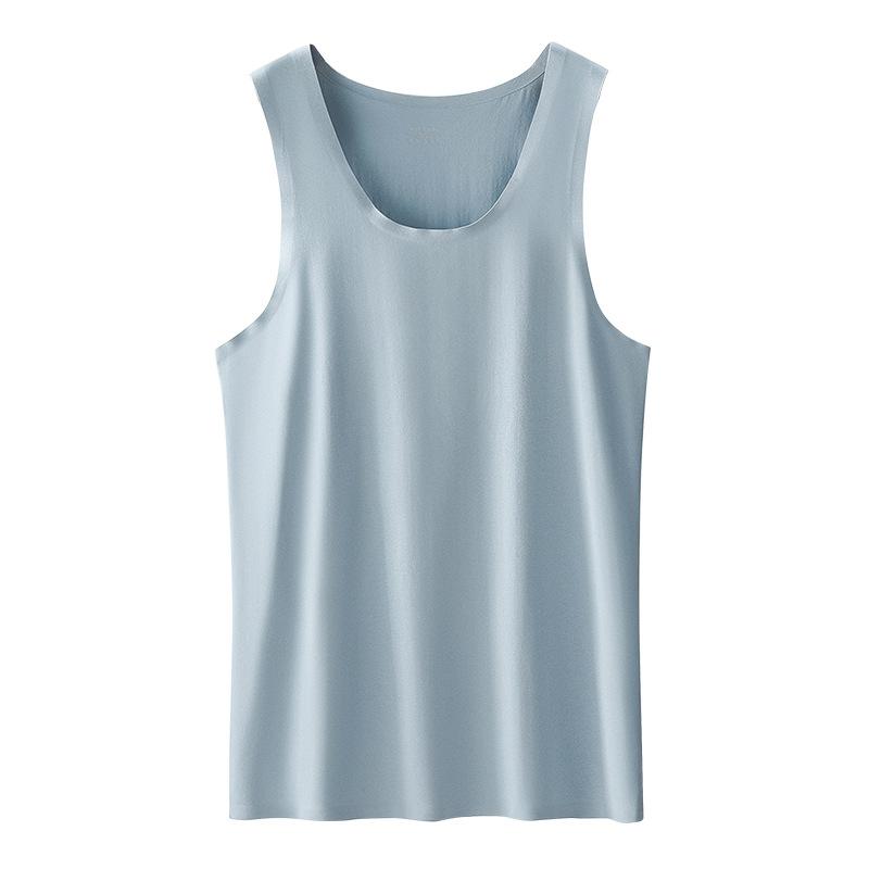 タンクトップ メンズ 男性用 綿 モダール ノースリーブ Tシャツ スポーツ 運動 ジム フィットネス アンダーウェア 無地