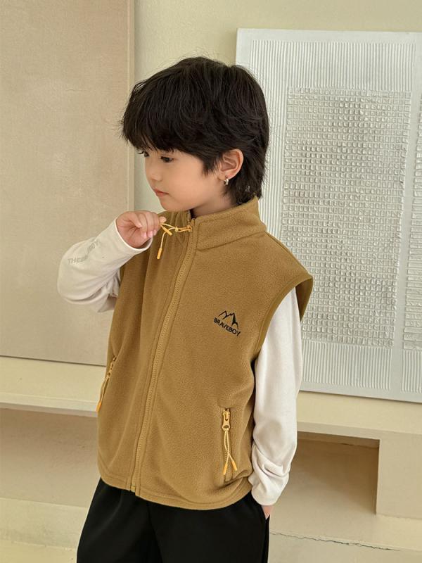 ベスト キッズ 男の子 子供服 フリース ベスト あったか 防寒 上着 アウター・スタイル: 韩版・適合性別: 中性/男女兼用・適合年齢: 中大童(8歳以上.140cm以上)・生地加工: 柔らかい・デザイン: カーディガン・柄: 無地,文字...