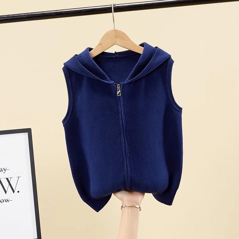 ニットベスト キッズ 男の子 秋冬 中大童 子供服 カジュアル ノースリーブ パーカー