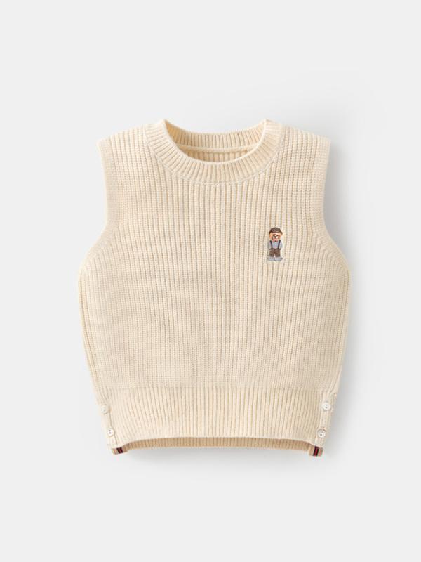 ニット ベビー キッズ 子供服 ベスト 春秋 男の子 女の子 韓国 かわいい チョッキ