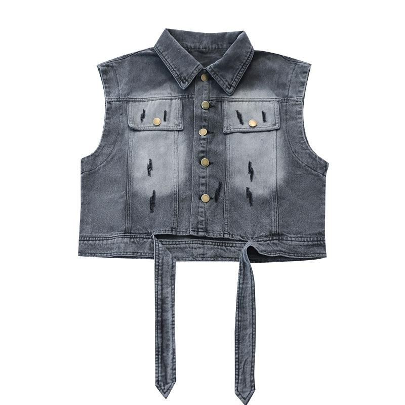 子供服 デニムベスト 春秋 アウター 子供 春物 チョッキ 男の子 普段着