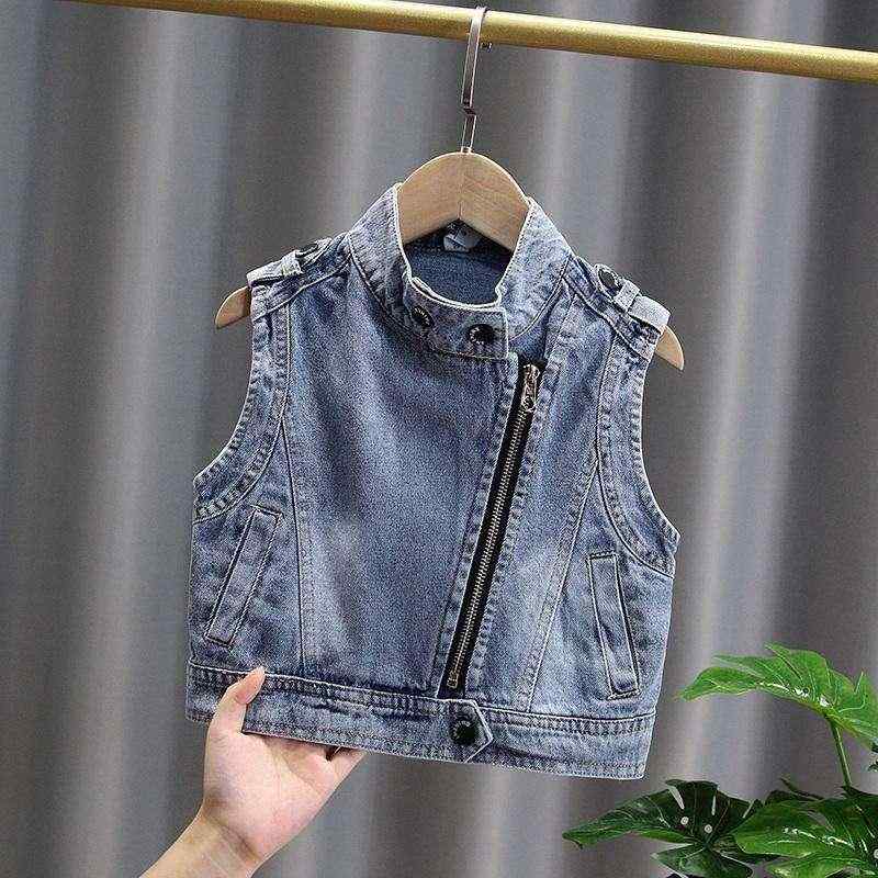ベスト 子供 男の子 デニム 春秋 韓国 ベビー チョッキ おしゃれ かわいい