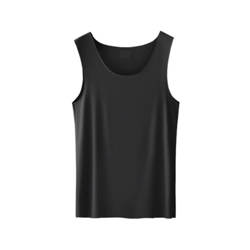 Long-Sleeved - Tシャツ メンズ 男性用 春夏 インナー ノースリーブ 無地 モダール 接触冷感 吸湿速乾 アンダーウェア