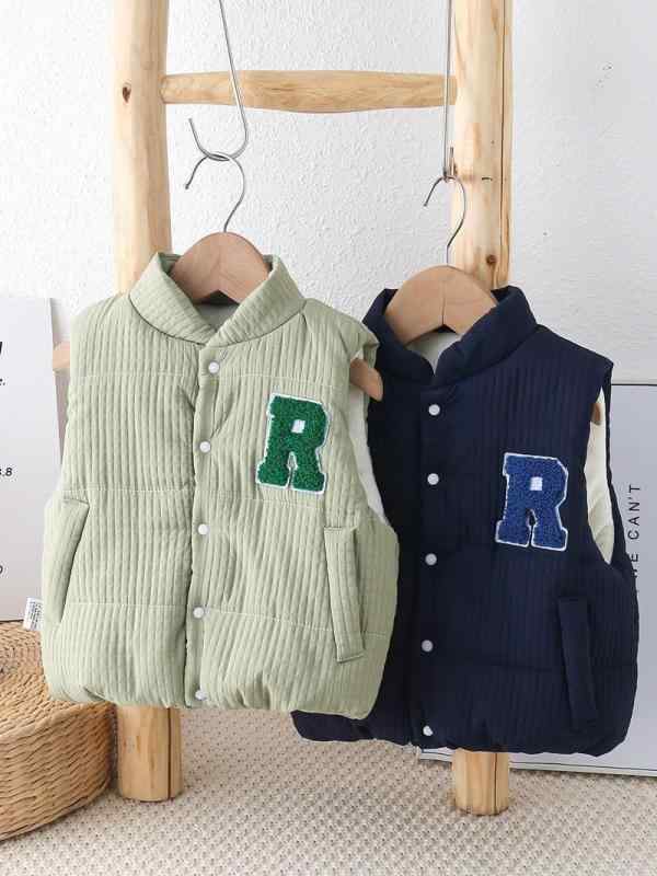 ベビー服 ベスト 秋冬用 子供用 裏起毛 中綿 あったか ベビー かわいい チョッキ 男の子 冬 外着