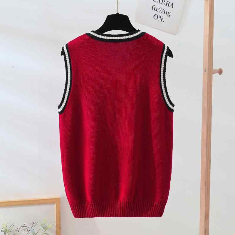 子供服 ベスト 男の子 ニット セーター 赤 大学生 制服 女の子 ニットベスト スクールベスト