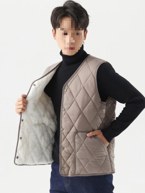Other - ベスト メンズ 男性用 秋冬 羽绒棉 中綿 防寒 あったか スリム 厚手 シニア 薄手 インナー ベスト