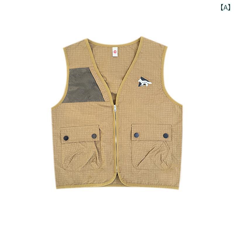 子供用ベスト 男の子 中大 キッズ アウトドア ワークウェア 耐摩耗性 ベスト 2