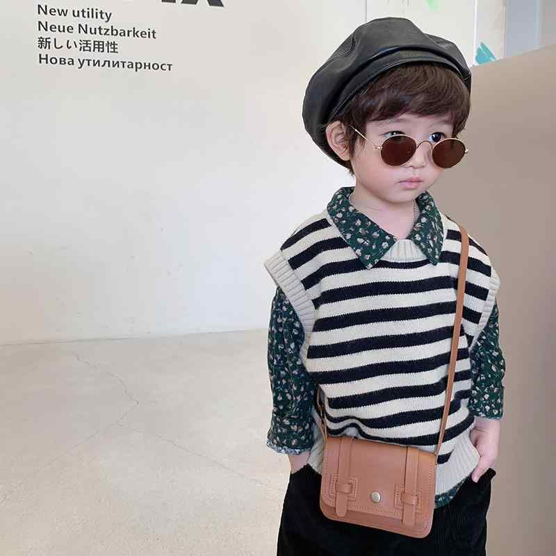 ニット キッズ 子供服 春 ニットベスト 男の子 カジュアル 幼稚園 トップス ボーダー柄