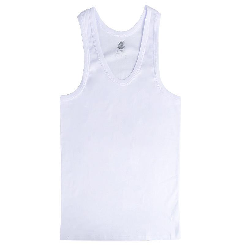 メンズ タンクトップ 男性用 綿 コットン 吸汗 通気性 インナー 大サイズ ゆったりめ ランニング ウェア 白 薄手 部屋着 普段使い