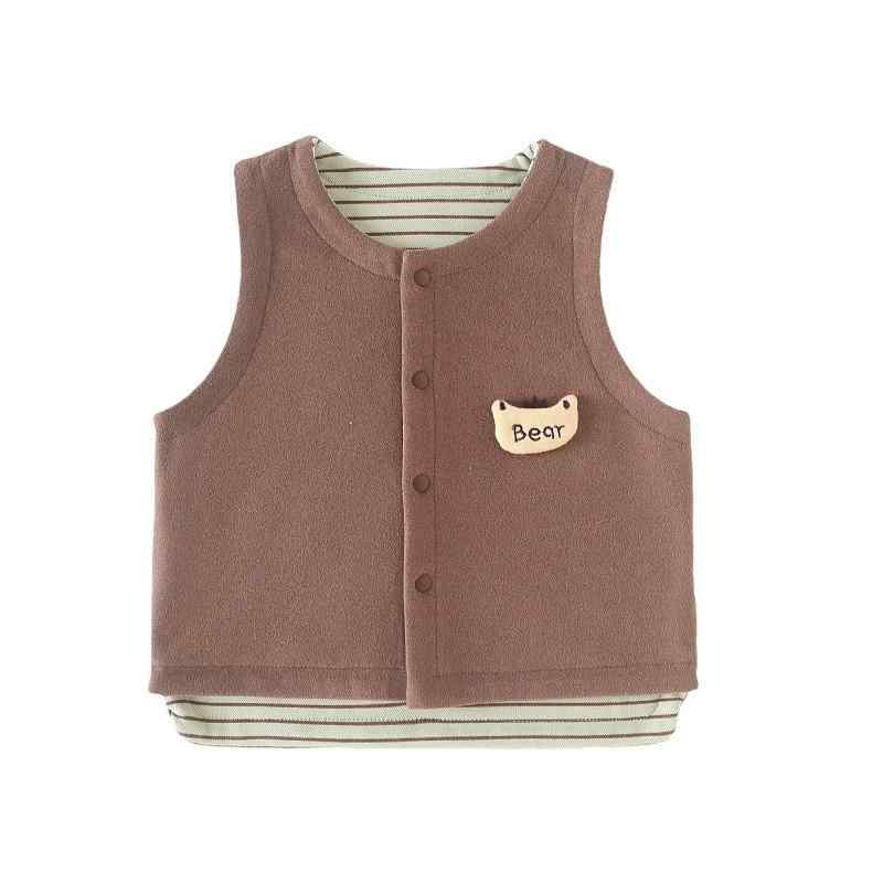 子供服 ベスト 男の子 保温性 暖か デロン 両面 重ね着 アンダーウェア ノースリーブ あたたか