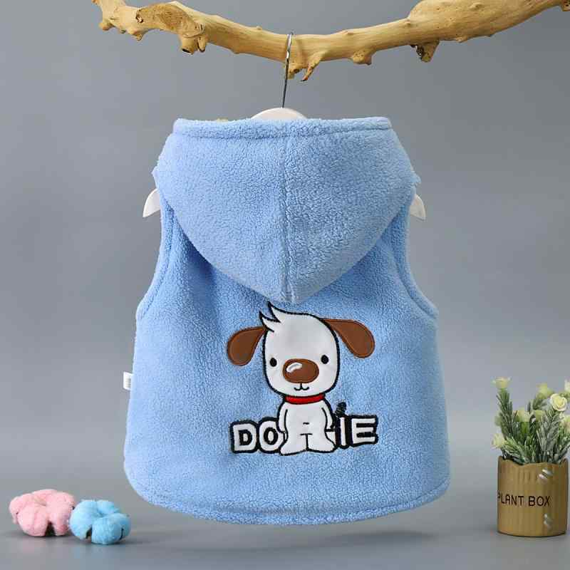 ベビー服 厚手コットン フード付き ベスト 男の子 女の子 赤ちゃん用 可愛い カートーン柄 チョッキ 子供服 防寒 保温 アウター 秋冬2