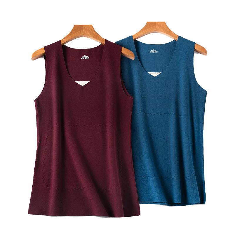 ベスト 男性用 蚕糸 貼片 無痕 保温 羊毛 加絨 秋冬 腹巻き 胃腸保護 肌着 あったか インナー