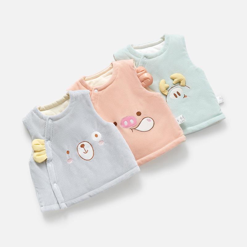 ベビー服 ベスト 秋冬 暖かい 中綿 厚手 防寒着 フリース あったか ベスト 女の子 男の子