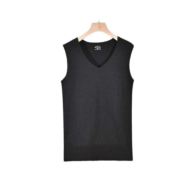 トップス 男性用 保温 インナー ベスト 防寒 腹巻付き 袖なし 肌着 下着 春秋冬