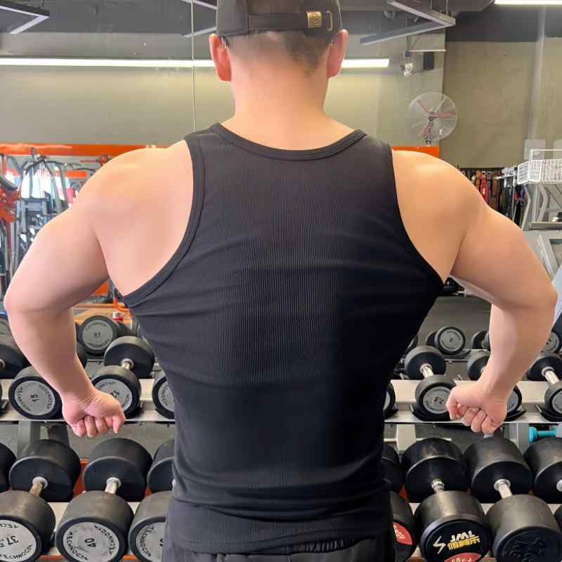 タンクトップ メンズ 男性用 綿 修身 無地 ノースリーブ スポーツ インナー