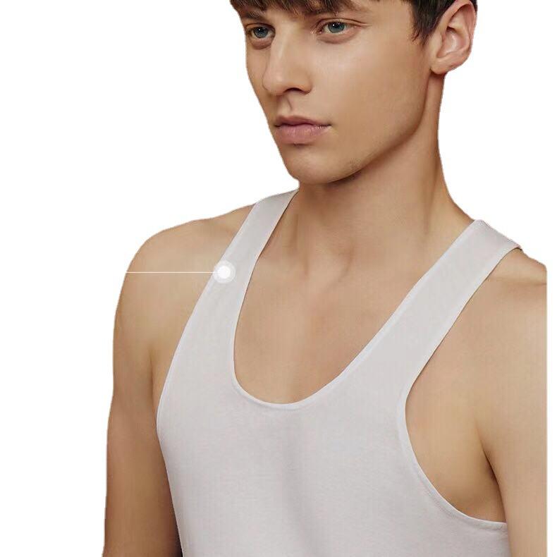 タンクトップ メンズ 男性用 コットン ランニングシャツ スリーブレス インナーシャツ 部屋着 普段使い 接触冷感 吸湿速乾 宽松