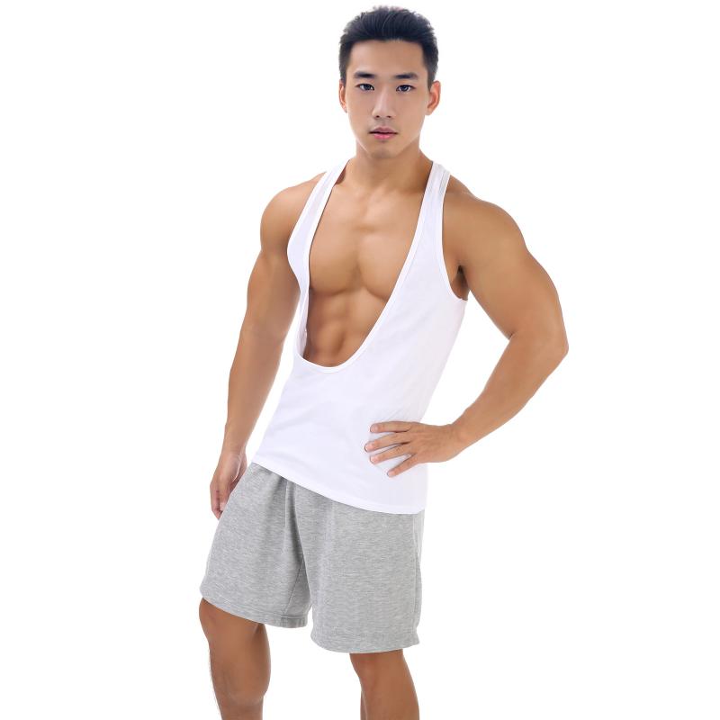 Men'S Underwear - タンクトップ メンズ 男性用 ノースリーブ Vネック スポーツ ウェア トレーニング 筋トレ 伸縮性