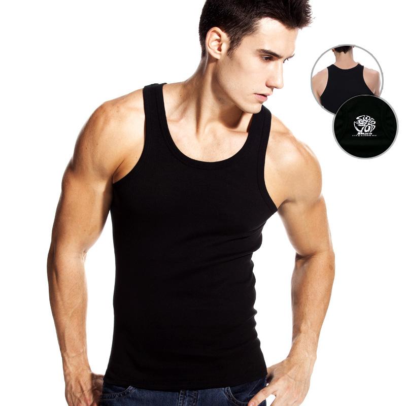 タンクトップ メンズ 男性用 綿 工字 普段使い タイト インナーシャツ・主な素材: 綿・ネックライン: ラウンドネック・柄: 無地・カラー展開: ブラック, ホワイト, グレー・サイズ展開: L, XL, XXL, XXXL