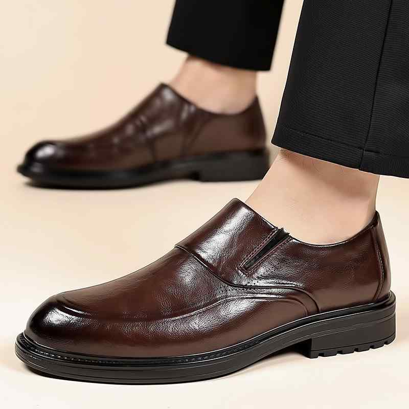 靴 メンズ 男性用 ビジネスシューズ 紳士靴 革靴 ローファー 革 柔らかい レザー 履きやすい デッキシューズ カジュアル 普段使い 通勤用 ブラック ブラウン(4.0)