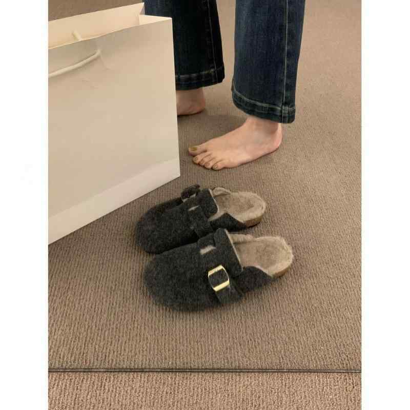 サンダル レディース 秋冬 外履き 厚底 あったか ボア サボ サンダル スリッパ つっかけ ファー モカシン スリッポン 2way 防寒 かわいい 疲れにくい 歩きやすい 室内履き オフィス