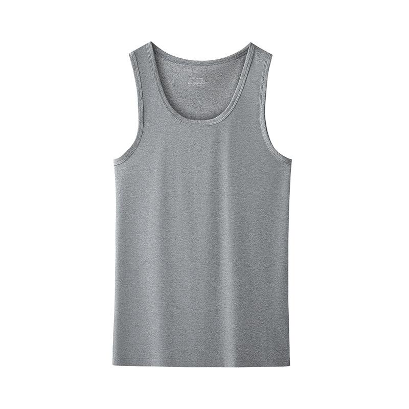 Other - Tシャツ メンズ 男性用 ノースリーブ コットン 薄手 通気性 スポーツ 運動 部屋着 インナー 無地