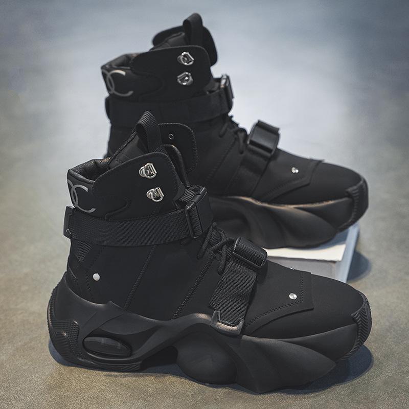 ブーツ メンズ 男性用 厚底 ワークブーツ クラシック レトロ ヴィンテージ 大黄靴 身長アップ 快適 秋冬