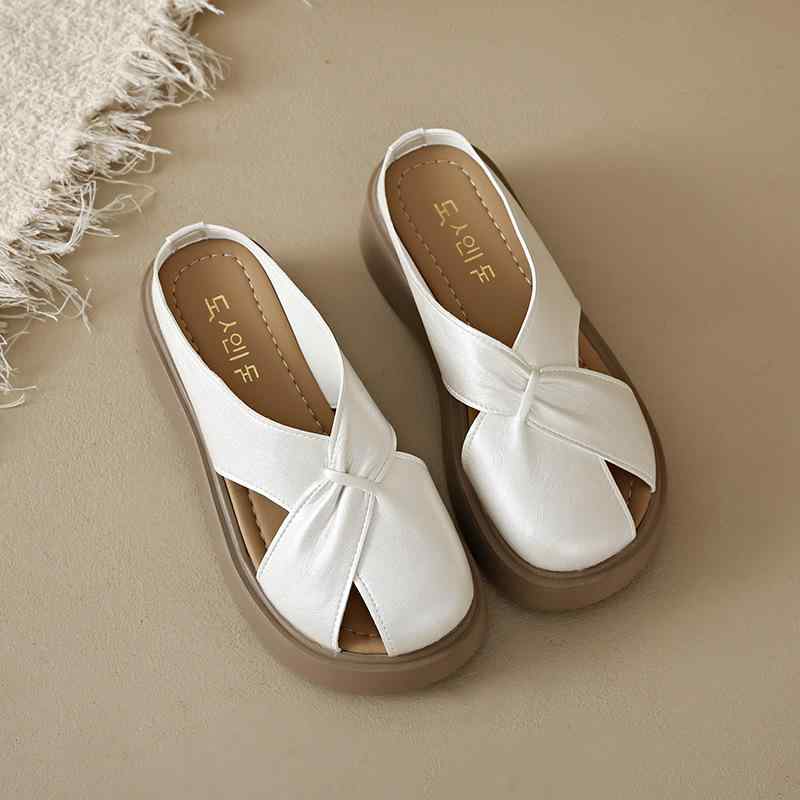 サンダル レディース 厚底 編み込み 涼しい 履きやすい スカートに合う かわいい 外履き 普段使い