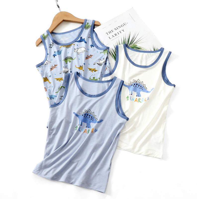 子供用 タンクトップ 夏 接触冷感 3枚セット 男の子 女の子 ベビー モダール インナー
