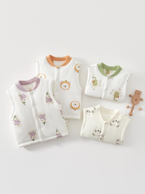 ベスト ベビー服 男の子 女の子 中綿 あったか 綿 新生児 子供服 秋冬 かわいい おしゃれ 重ね着