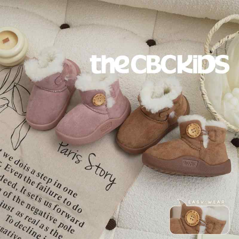 スノーブーツ キッズ 男女兼用 子供用 冬用 厚底 ソフト底 スリッポン 防寒 暖かい