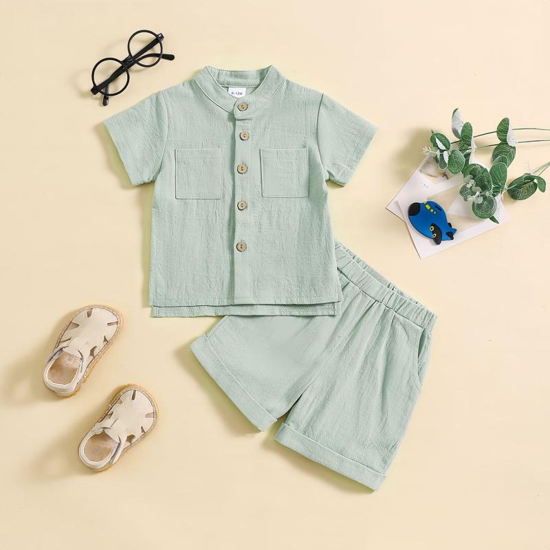 シャツ キッズ 男の子 半袖 木製ボタン 子供用 トップス カットソー