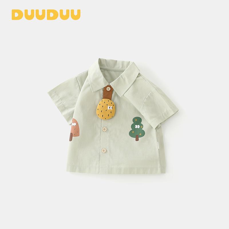 シャツ ベビー 男の子 接触冷感 半袖 トップス 韓国 子供服 涼感