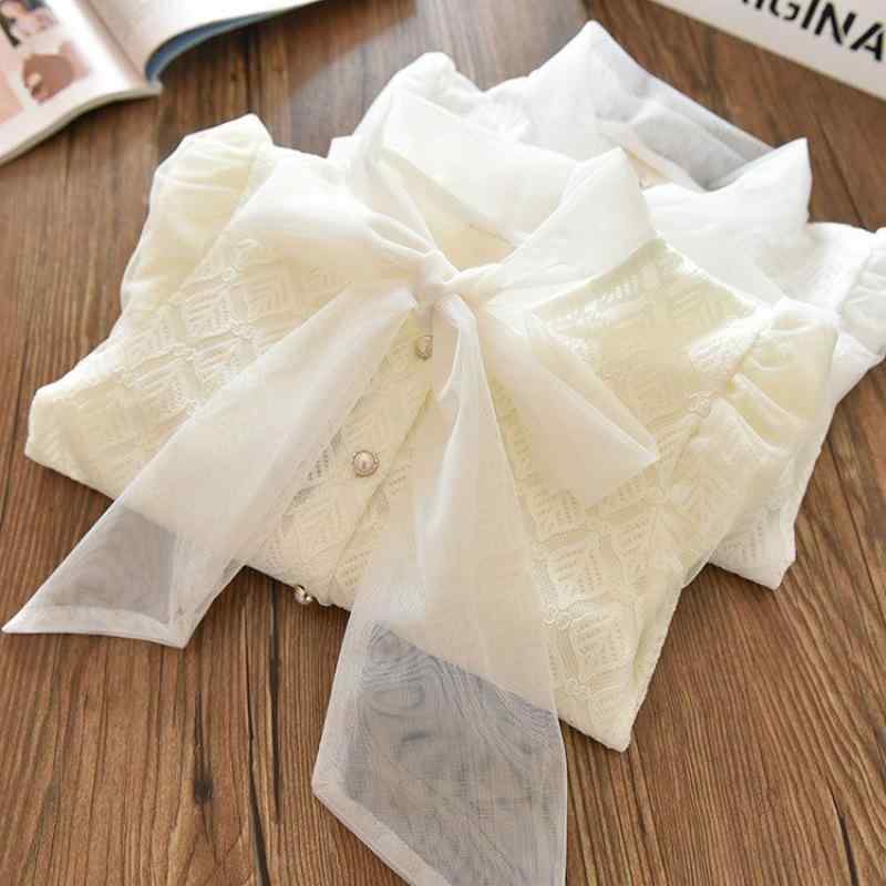 シャツ キッズ 長袖 プリンセス風 春秋 かわいい 韓国 おしゃれ 子供服 トップス スクール 学院風