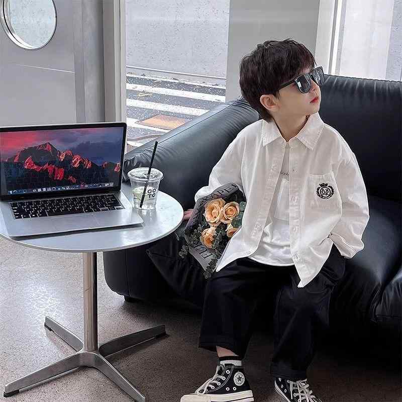 シャツ キッズ 男の子 秋服 長袖シャツ 春秋 ボーイズ 子供服 トップス おしゃれ かっこいい