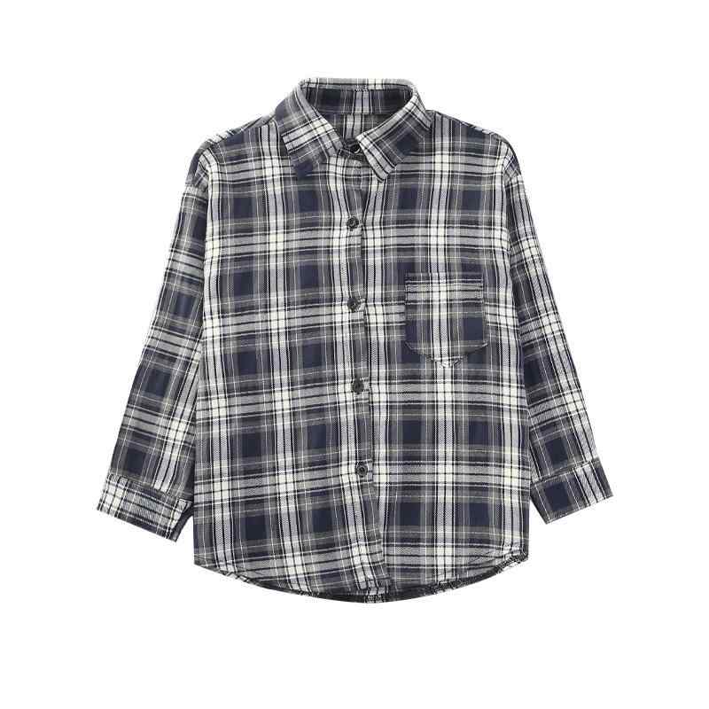 シャツ キッズ 春物 チェック柄 シャツワンピース 長袖 チュニック 普段使い ゆったり かわいい