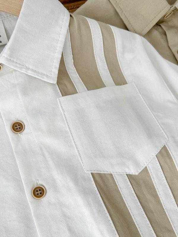 シャツ キッズ 子供 綿 長袖 春秋 韓国 ゆったり 柔らかい 白 トップス 中学生 大学生 付け襟 内着 羽..