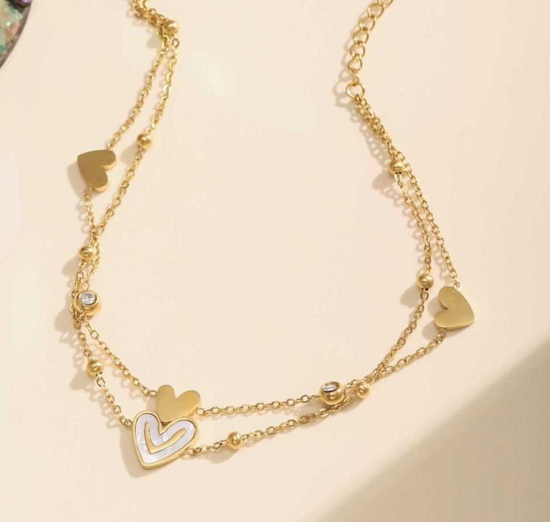 アンクレット レディース ファッション ゴールド シルバー シェル ハート モチーフ リバーシブル ストーン かわいい おしゃれ