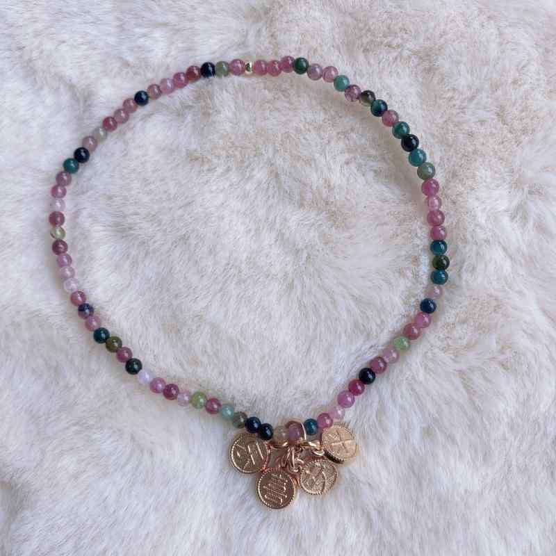 ブレスレット レディース 平安喜楽 サージカルステンレス サンドゴールド 金属アレルギー対応 ラッキーアイテム アレルギーフリー 18Kコーティング