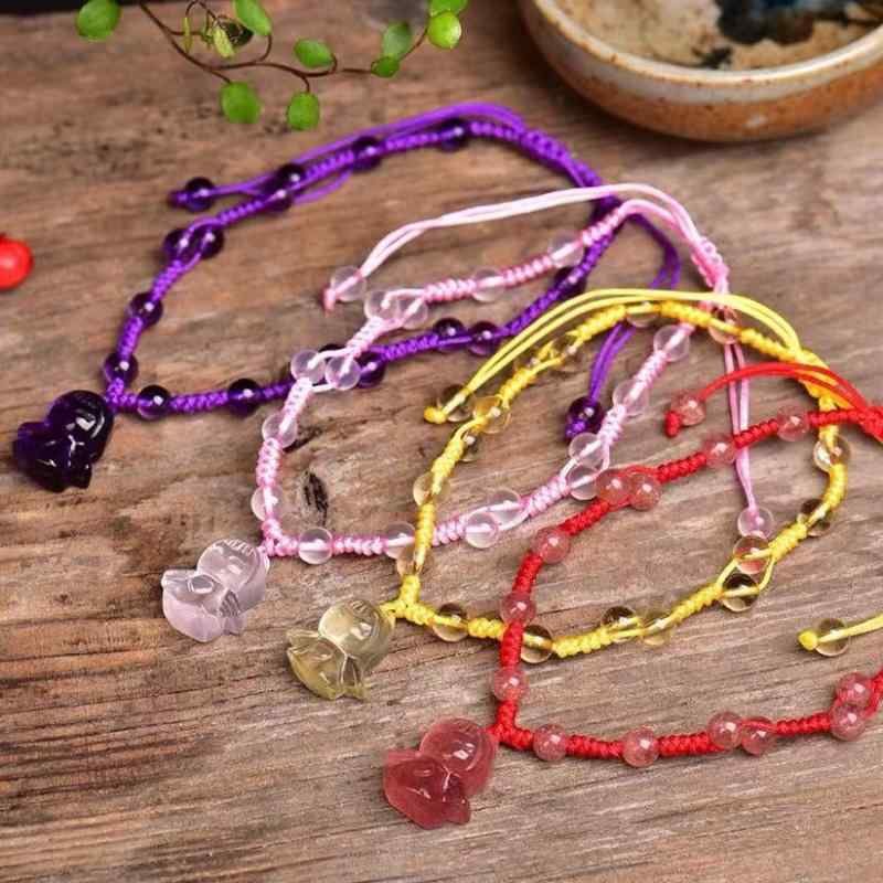 ネックレス レディース 天然石 シトリン ローズクォーツ ストロベリークォーツ アメジスト アクセサリー ペンダント 幸運 ラッキーアイテム 電気メッキ加工