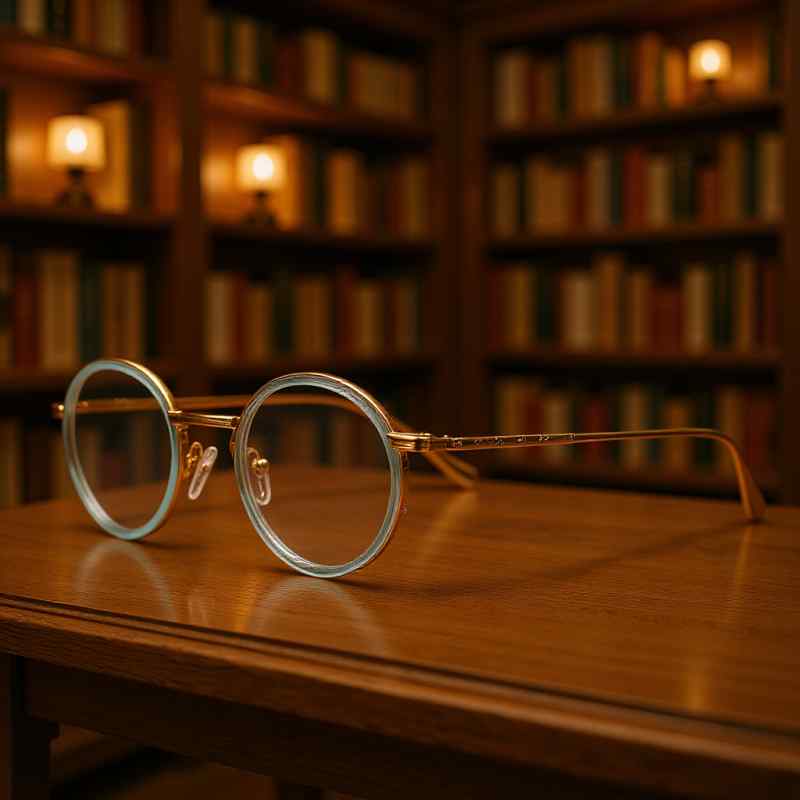 メガネ 金属製メガネフレーム レトロ 近視用 ブルーライトカット ユニーク 脚チェーンデザイン2