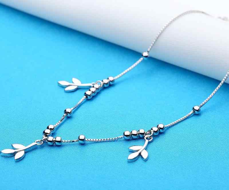Other - アンクレット レディース S925 シルバー 韓国 ファッション アクセサリー シルバー925 キラキラ 百合の紋章 トレンド かわいい おしゃれ ギフト 贈り物 誕生日 記念日