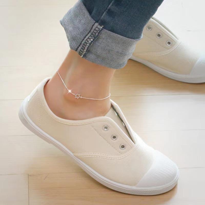 アンクレット レディース シルバー925 六芒星 銀色 華奢 シンプル かわいい アクセサリー