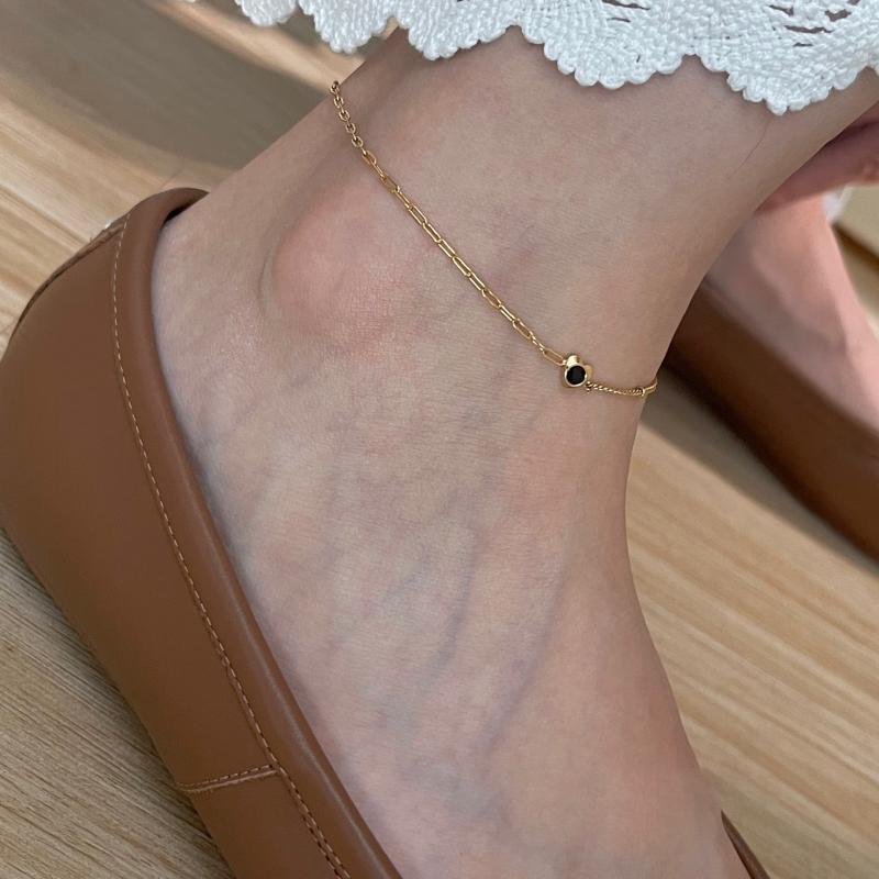 アンクレット レディース S925 シルバー 小さめ ハート デザイン 高級感 トレンド アクセサリー おしゃれ かわいい